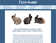 Tablet Screenshot of fuzzy-rabbit.com